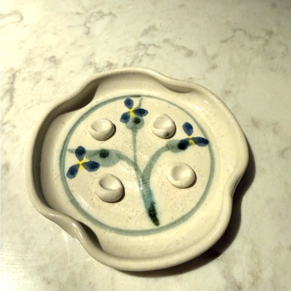 Hand Crafted Blue and Green Ceramic Set - Picture 4 of 12